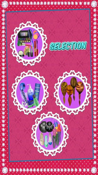 学校女孩发型-魔术脸化妆、 换 & 头发风格展台游戏截图