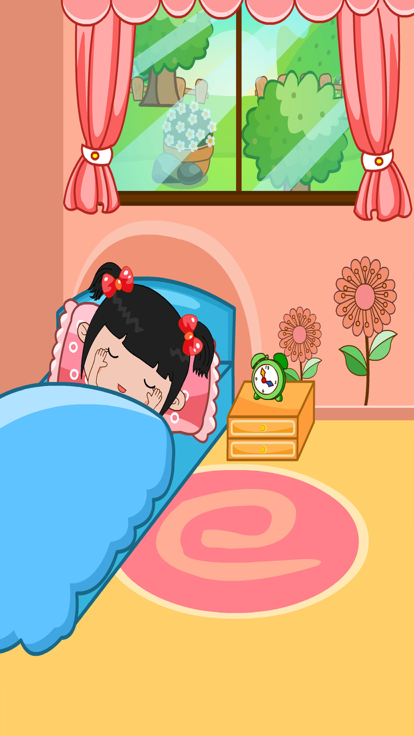 丫丫起床了:刷牙,洗脸,喝奶游戏截图