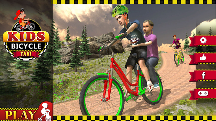 Kids BMX Bicycle Taxi Sim 2018游戏截图