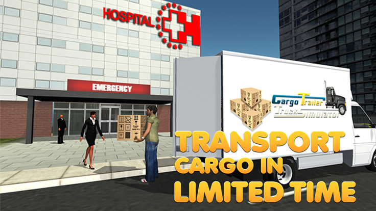 货运拖车的卡车模拟器 - 驱动送货车游戏截图