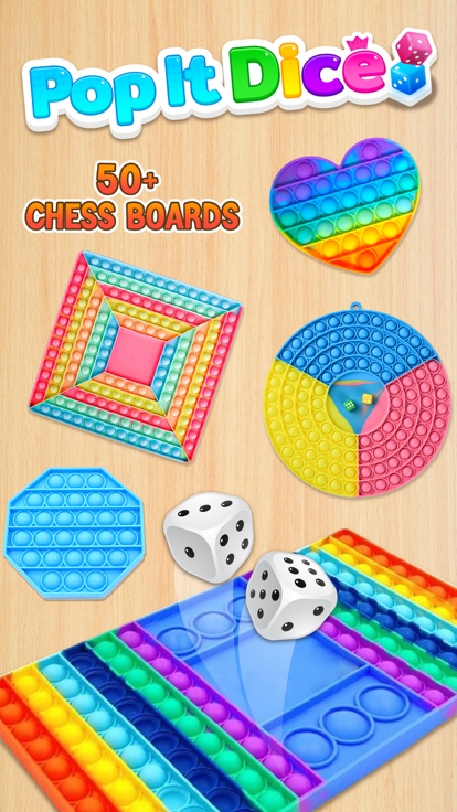 Pop It Chess - Pop It Dice 3D游戏截图