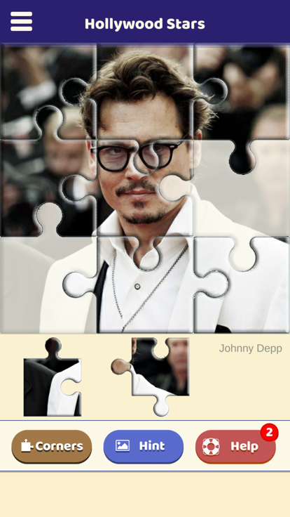 Hollywood Stars Jigsaw Puzzle游戏截图