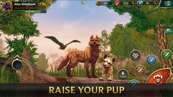 Wolf Tales - Online RPG Sim 3D游戏截图