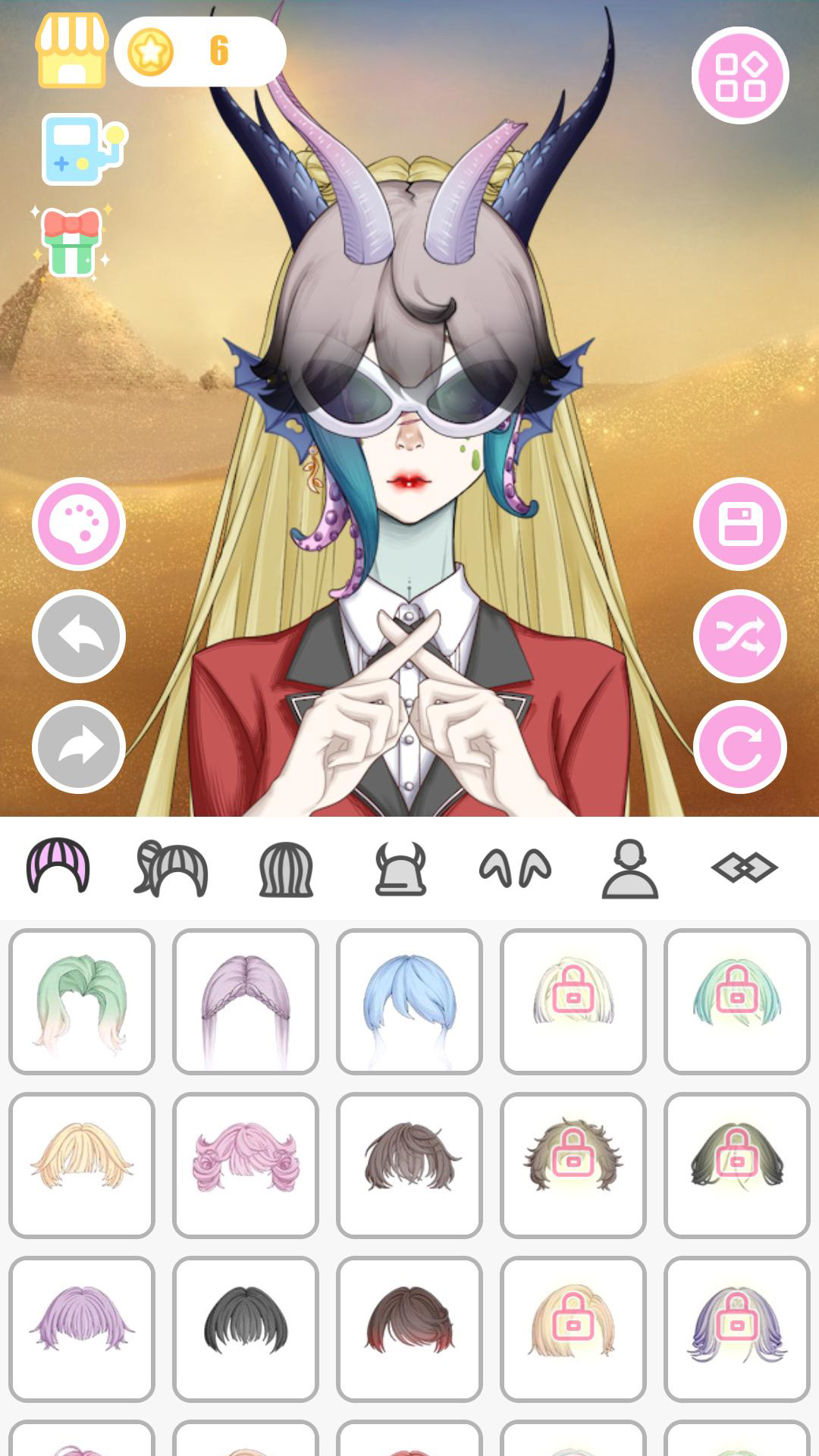 怪物女孩换装平台截图