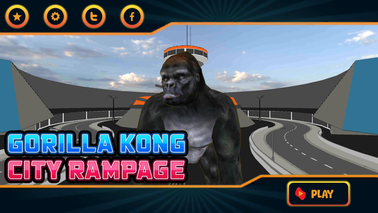 Gorilla Kong City Rampage游戏截图