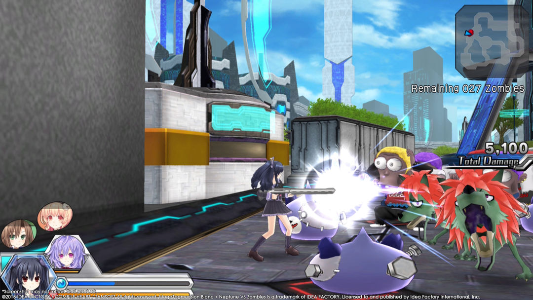 MegaTagmension Blanc + Neptune VS Zombies (Neptunia)游戏截图