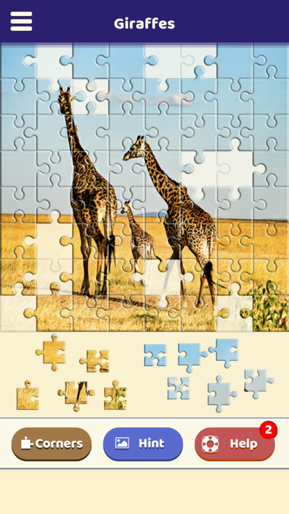 Giraffe Love Puzzle游戏截图