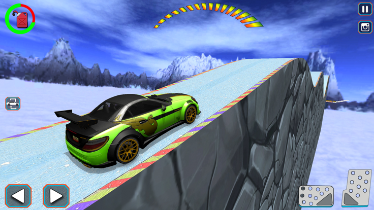 斜坡汽车特技游戏截图