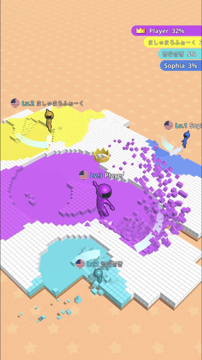 Cut the Enemies.io游戏截图