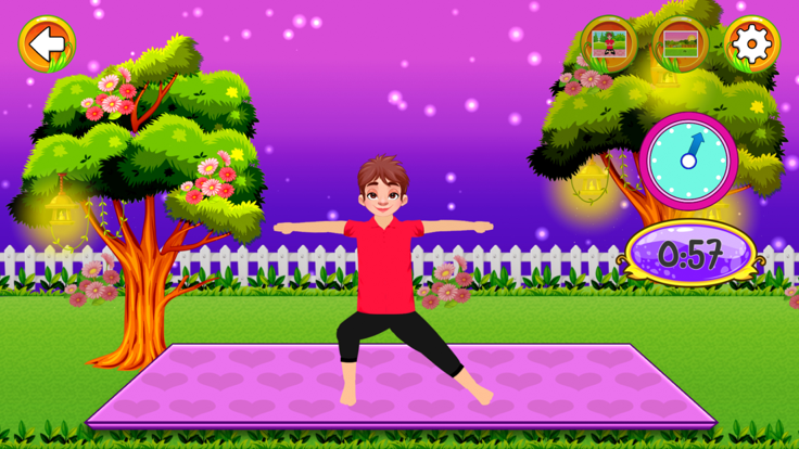 瑜伽锻炼和家庭健身游戏截图