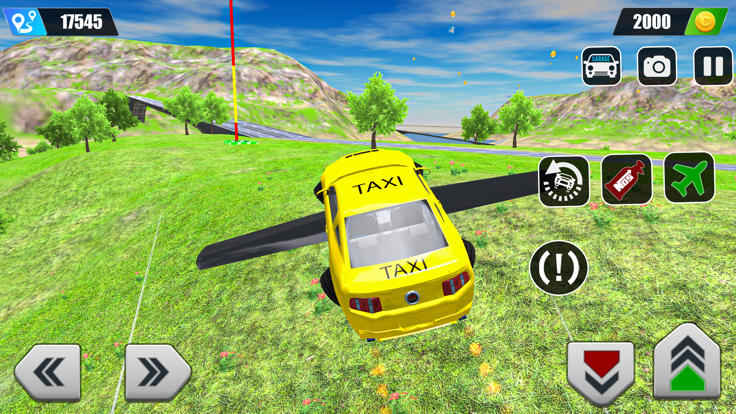 Flying Taxi Driving Car Game游戏截图