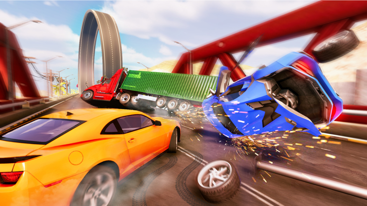 Car Crash Simulator Mega Jump游戏截图