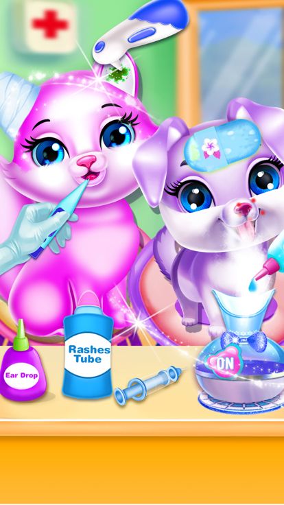 医生女生宝宝小游戏: 照顾宠物医生游戏游戏截图