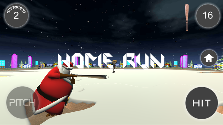 Santa Baseball游戏截图
