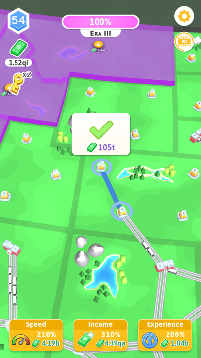 Train Empire: Connect Railroad游戏截图