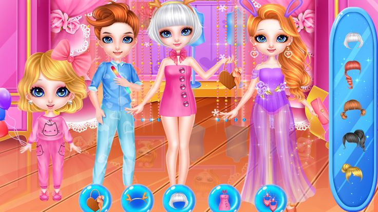 服装设计店- 家庭亲子装设计游戏截图