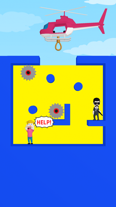 Help copter - rescue puzzle游戏截图