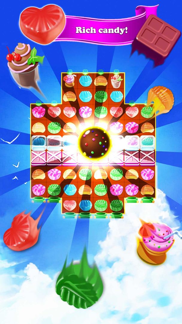 Screenshot of Candy Space Travel Valentines