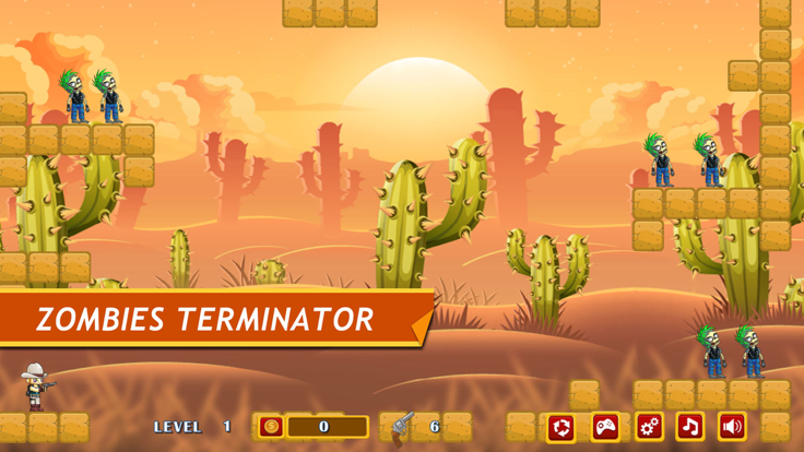 西部牛仔妹妹大战僵尸游戏截图