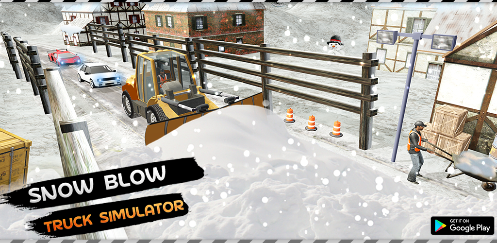 雪犁卡车司机模拟器：吹雪机游戏游戏截图