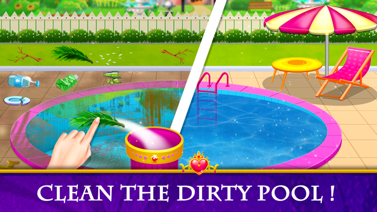 Princess House Cleaning Games游戏截图