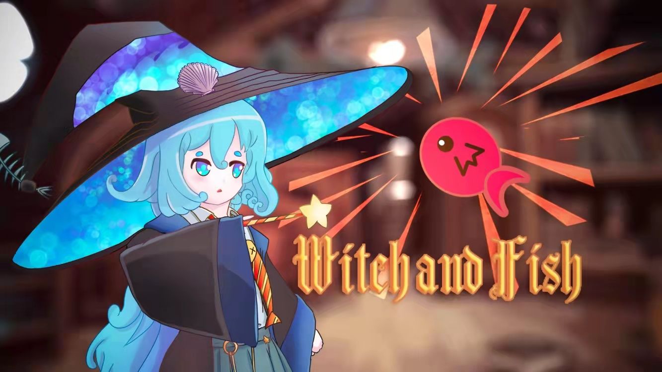 Screenshot of witch and fish