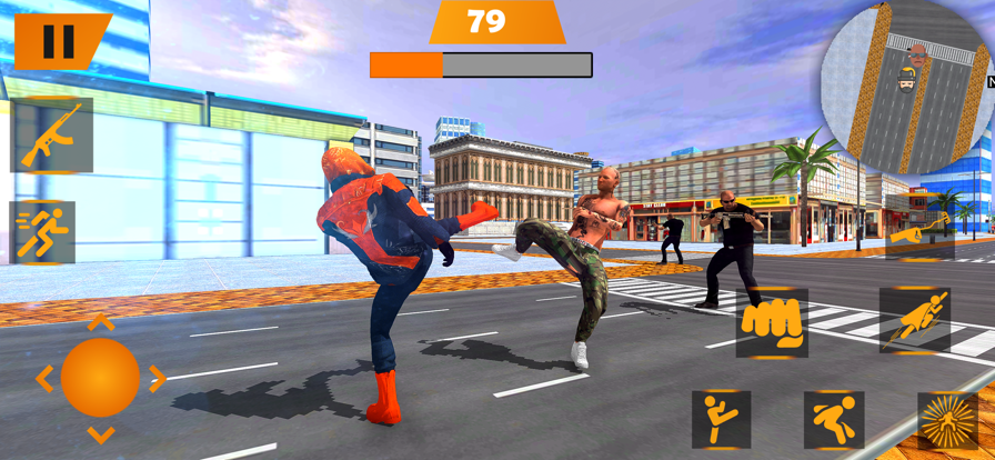 Super Rope Hero - City Rescue游戏截图