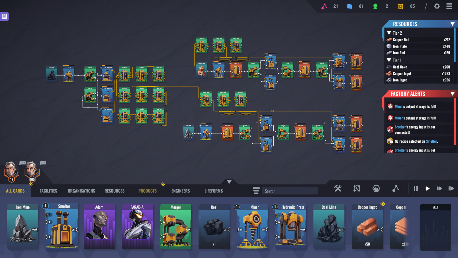 卡牌工厂游戏截图