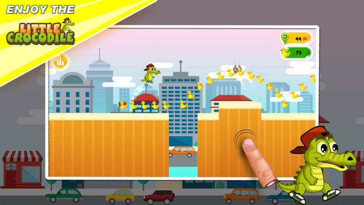 Little Happy Crocodile Run游戏截图
