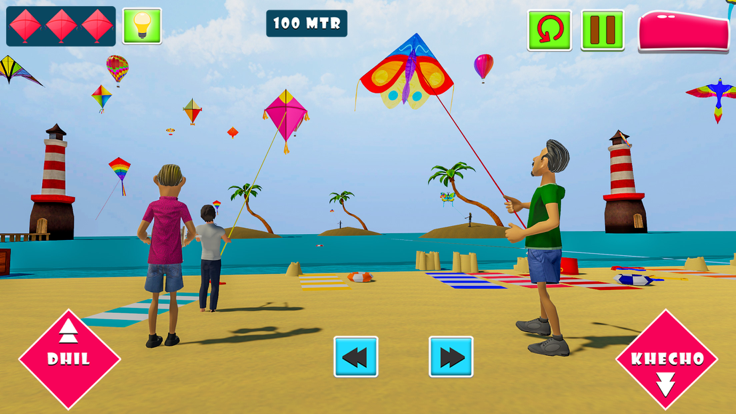 Kite Flying Combate 3d游戏截图