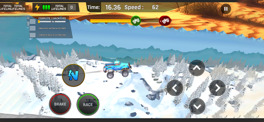 Mini Race 3D - Monster Trucks游戏截图