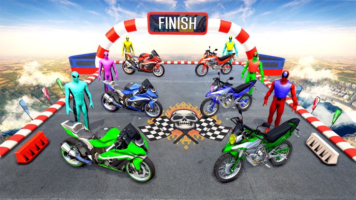Superhero Bike Racing Games游戏截图