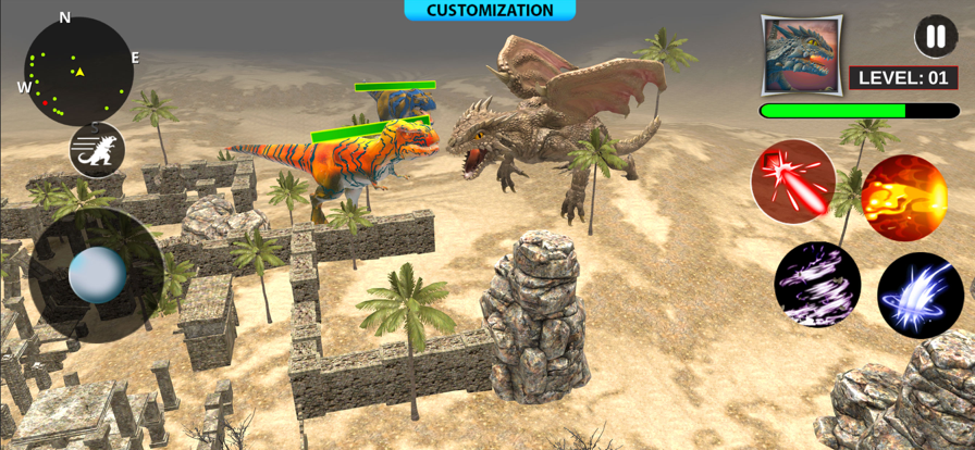 Monster vs Dragon Clash游戏截图