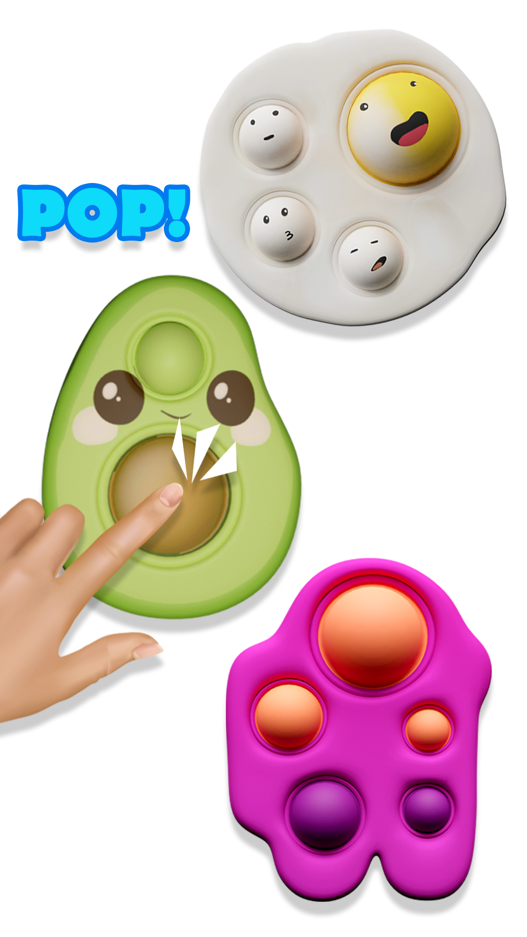 Pop It Fidget - Popping Bubbles & Anti-Stress Toys游戏截图