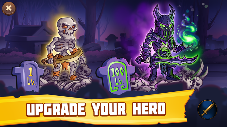 Hero defenсe Crush mega tower游戏截图