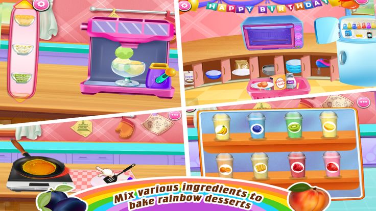 Rainbow Desserts Cooking Shop!游戏截图