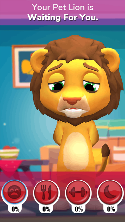 Talking Lion Virtual Pet Games游戏截图