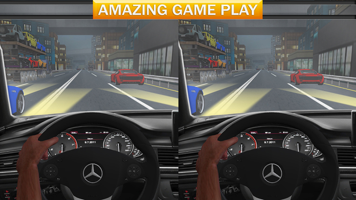 Vr Crazy Car Traffic Free Racing Game游戏截图