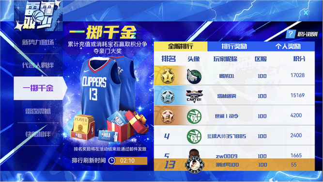 一掷千金