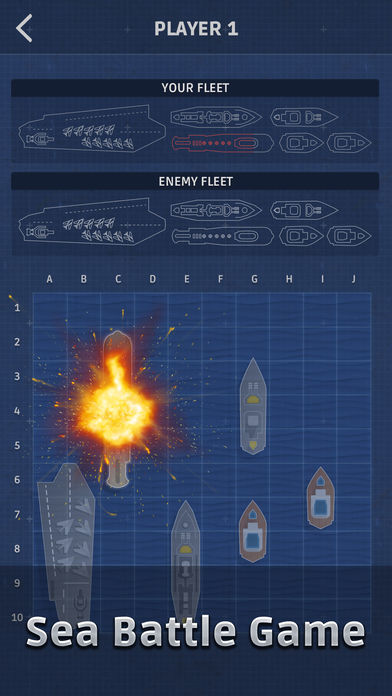 Sea Battle: Fleet battle game游戏截图