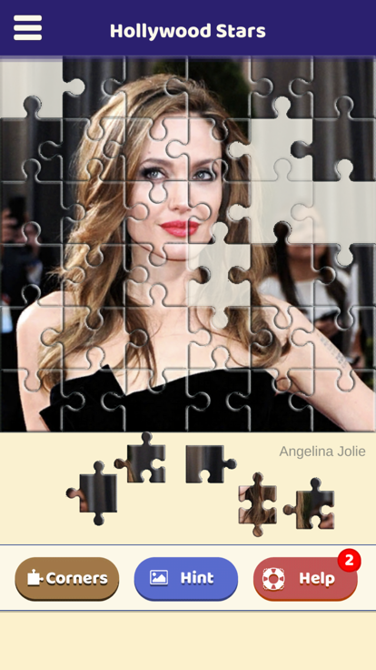 Hollywood Stars Jigsaw Puzzle游戏截图