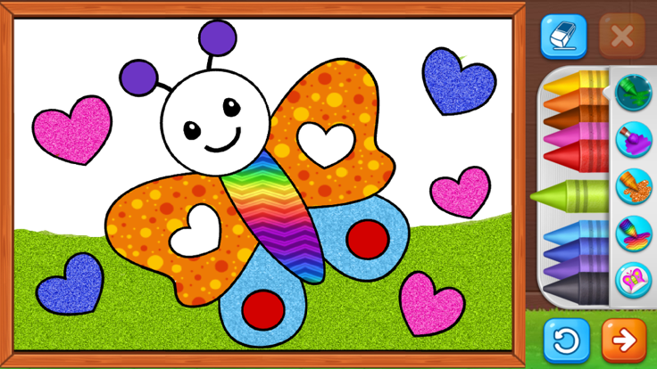 着色游戏：颜色 & 油漆游戏截图