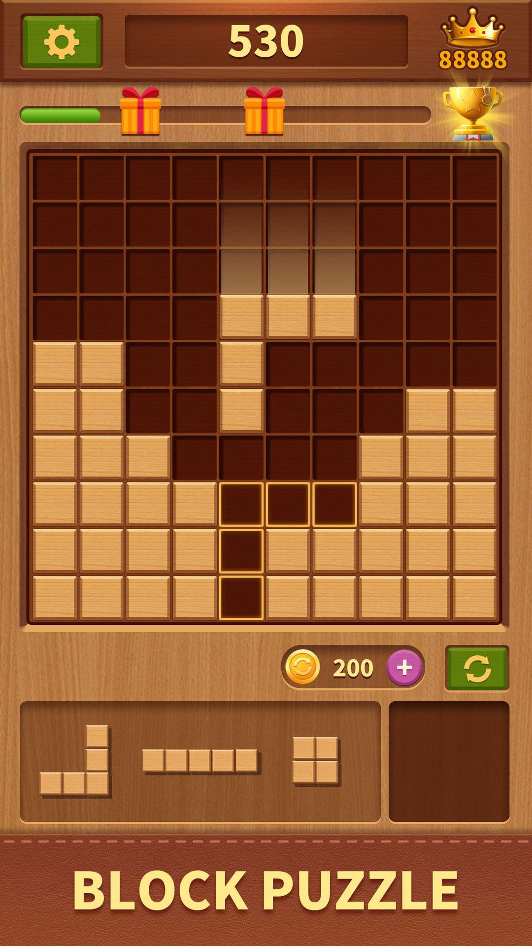 Woody Block Endless PuzzleGame游戏截图