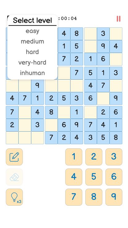 Sudoku - 9x9游戏截图