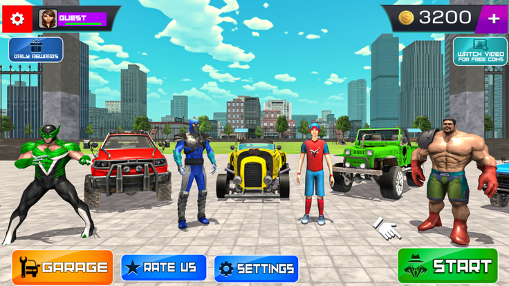 Superhero Sim Open World Games游戏截图