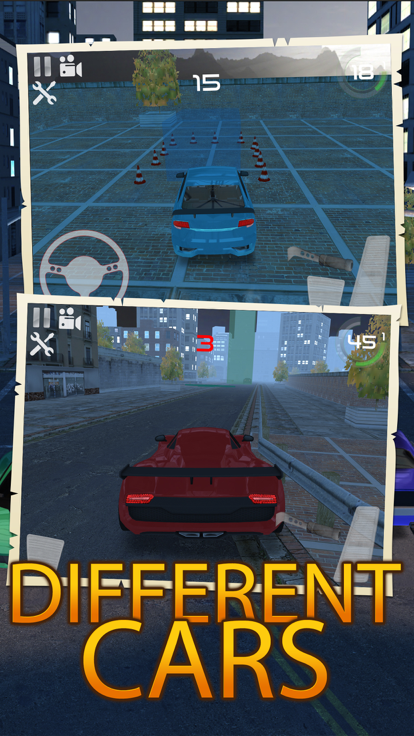 夜晚的城市交通街路车驾驶漂移和停车事业模拟器 - Night City Car Simulator游戏截图