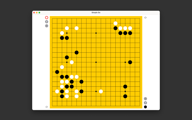 简单围棋游戏截图