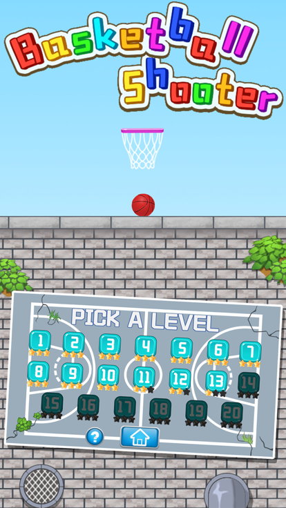 篮球物理投篮高手-益智投篮关卡游戏游戏截图