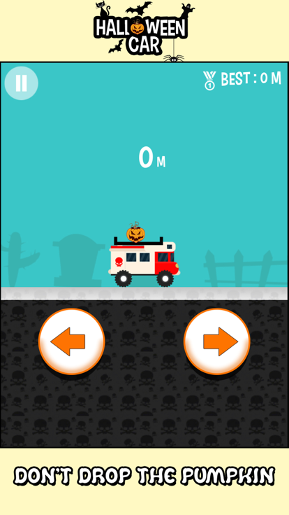 Halloween Car Racing and Balance游戏截图