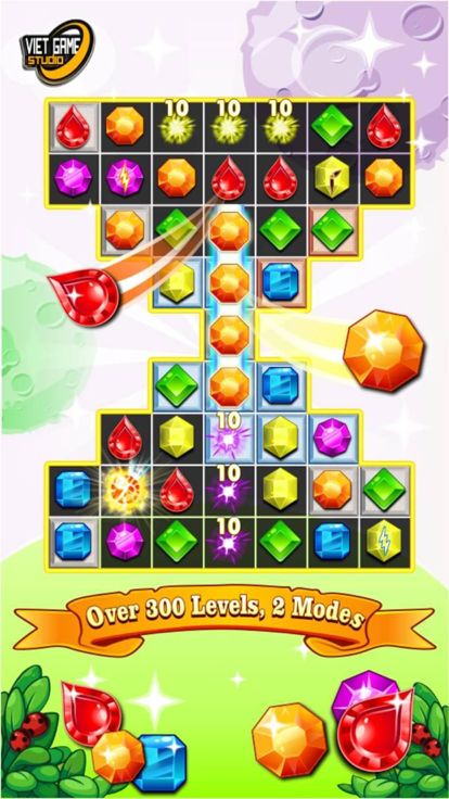 钻石爆爆乐 - Explosion Jewel 2016 Star World Puzzle Adventure Edition classic游戏截图